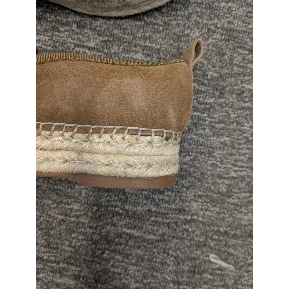 Blondo Women's Size‎ 6.5 Waterproof Suede Espadrille Slip On Loafers Tan